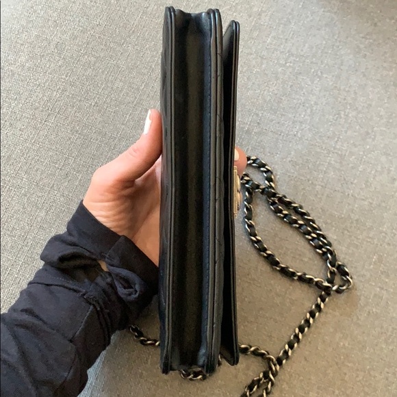 Chanel boy wallet on chain black quilted - Picture 7 of 8
